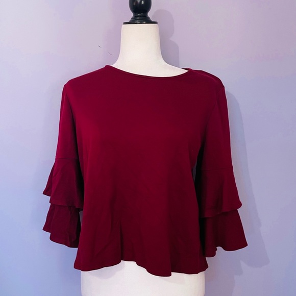 Anthropologie Tops - Anthropologie W5 Concepts ruffle sleeve blouse